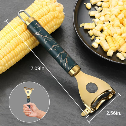 Corn Peeler(2-Pack) – Stainless Steel Corn Cob Stripper Tool，Labor-Saving and Fast Peeling Tool, Efficient 2026 New Kitchen Gadget