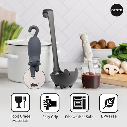 OTOTO The Original Nessie Ladle - Soup Ladle, Cute Gifts, Funny Kitchen Gadgets, Loch Ness design, Cooking Gifts for Mom - Cute and Practical Kitchen Utensils - Unique Gifts for Women