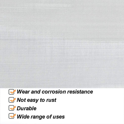 TIMESETL 304 Stainless Steel Woven Wire 80 Mesh - 12"X 40" Filter Screen Sheet Filtration Cloth
