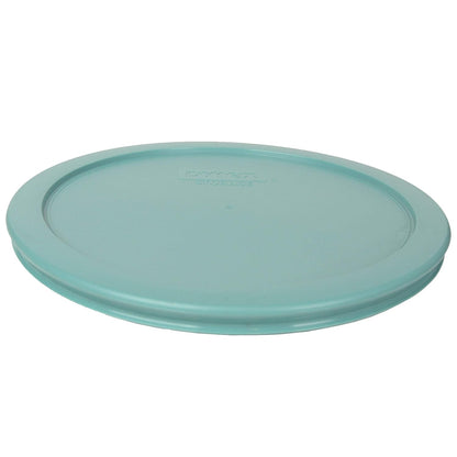 Pyrex 7203 7-Cup Glass Bowl and 7402-PC 6/7-Cup Turquoise Lid - Made in USA