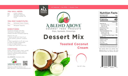 A Blend Above Banana Cream No-Bake Dessert Mix, 3 Pack, No-Bake Cheesecake, Fruit Dip, Dessert Mix, Bagel Topping, Frosting, Cheesecake Filling, Quick and Easy to Make, Makes 16 Ounces, Cream Cheese,