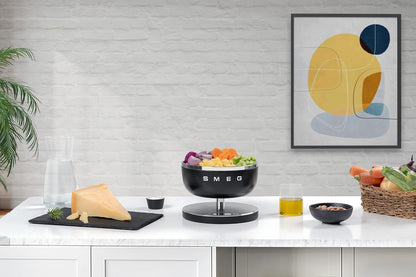 SMEG Contemporary Digital Kitchen Scale with Removable Bowl (Black)