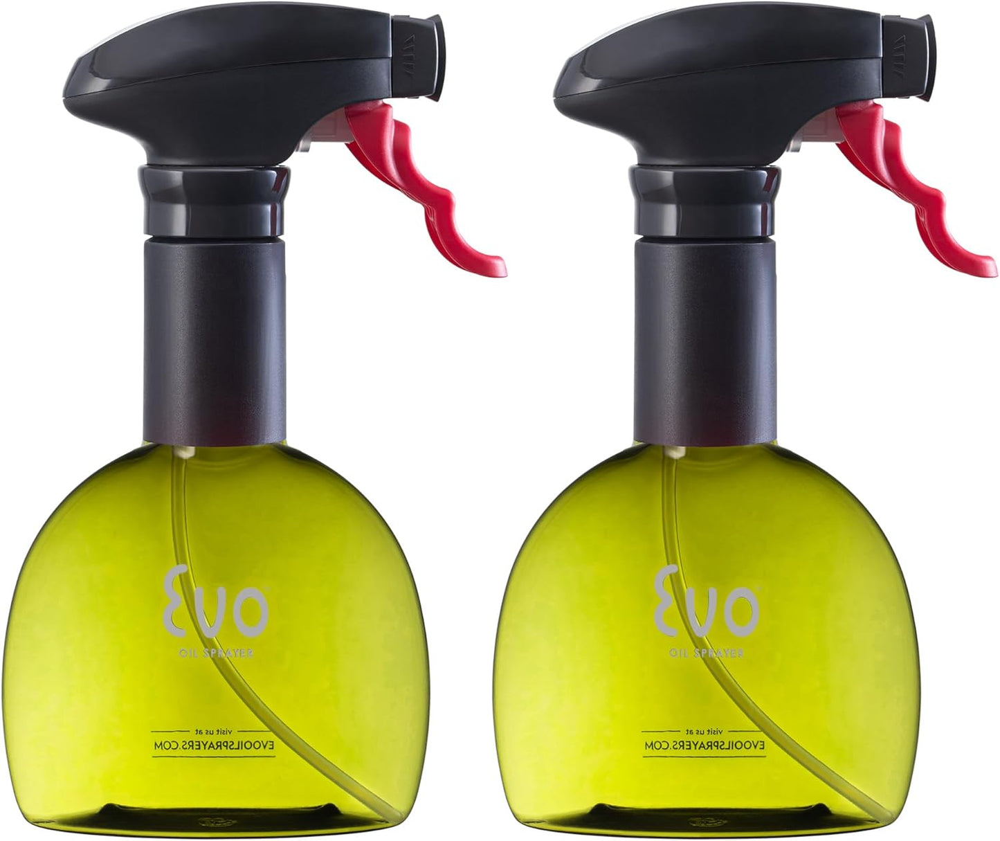 Evo Oil Sprayer Minis, Non-Aerosol for Olive, Cooking Oils, and Vinegars, 8-Ounce Capacity, 1 Each Yellow and Green