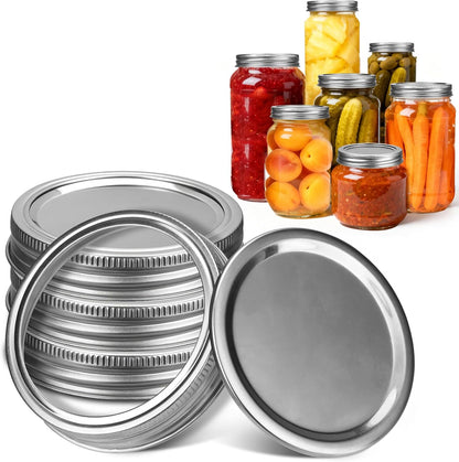 Mason Jar Pour Spout Lid Stainless Steel with Handle, Wide Mouth Pour Spout Flip Cap Lids for Mason Jars, Anticracking Leak Proof Seal Cover Airtight for Drinking Salad Dressing & Food Storing(2PCS)