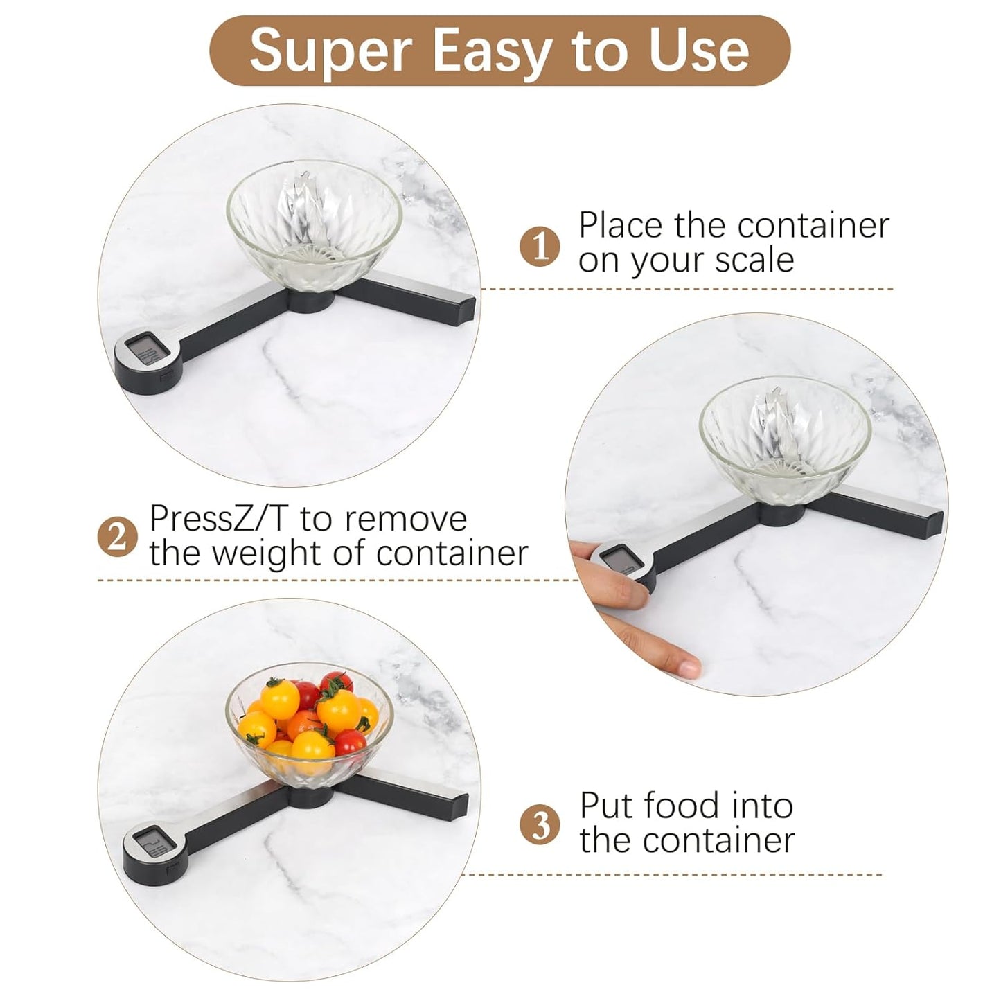 Folding Food Scale, Digital Kitchen Scale, Portable Food Scale Travel Scale for Food, Collapsible Mini Pocket Scale Grams and Ounces, Ideal for Diet Calorie Control Compact Kitchen (Black)