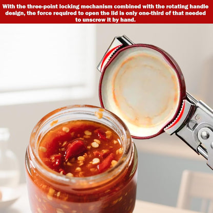 Adjustable Stainless Steel Jar Opener,Jar Opener,For Weak Hand Seniors Arthritis, Gripper Kitchen Gadget Easy To Open Tight Lid（2 Pcs）