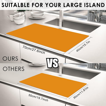 Standard Silicone Mat,Black Baking Mat-Food Grade Kids Dinner Table Placemat Non Slip Counter Mat with Raised Edges Heat Resistant Mat for Air Fryer Nonstick Pastry Dough Mat(1 Pack 23.6'' x 15.7'')