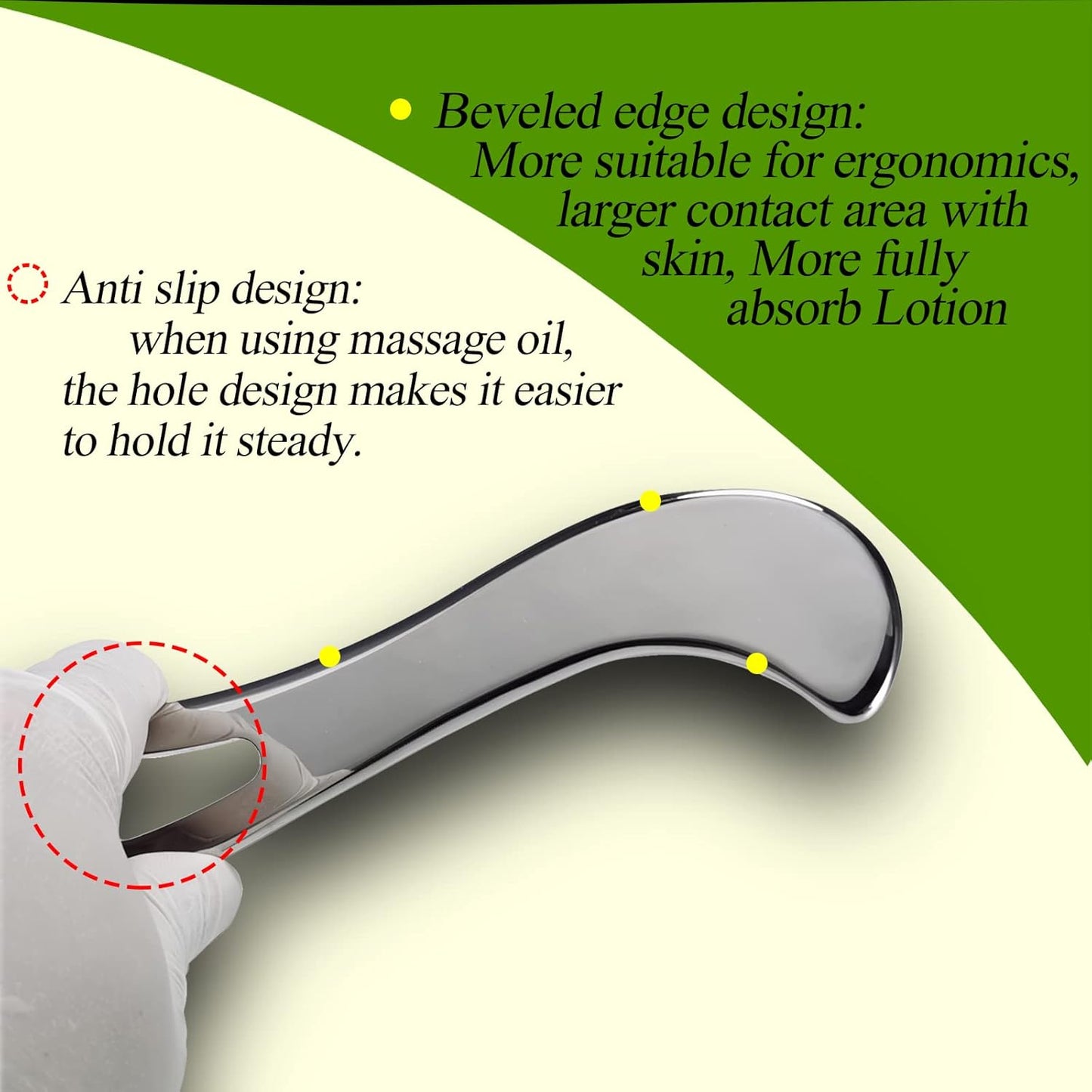 BYYDDIY Stainless Steel Gua Sha Muscle Scraper Tool,Scar Tissue Tool,Physical Therapy Tools,Muscle Scraping Tool,Guasha Massage Scraper,IASTM Tools,Skin Scraping Tool,Soft Tissue Massage Tool
