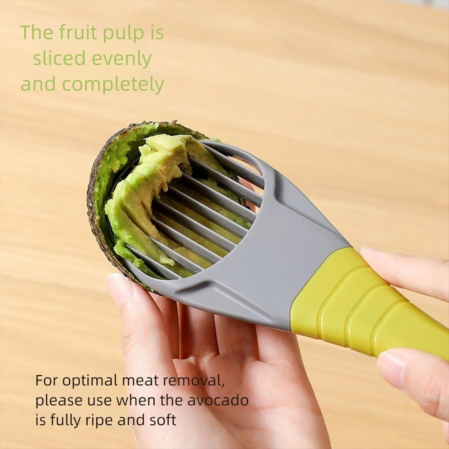 3-in-1 Avocado Slicer Tool with Pit Remover, Avocado Cutter & Peeler, Avocado Cutter Tool,Ergonomic Avocado Knife for Safe Cutting, Avocado Tool for Any Sizes, Avocado Slicers Gift Set