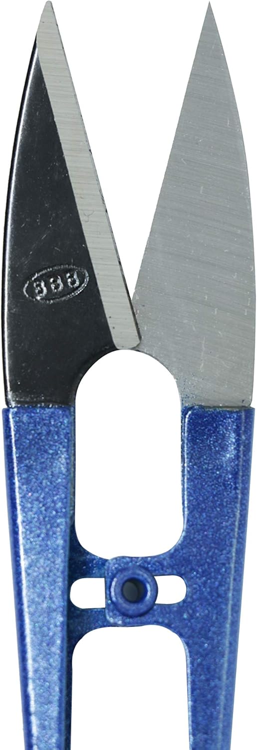 Beaditive Sewing Scissors (3-Piece Set) High-Carbon Steel Thread, Yarn, Embroidery Clippers | Handheld Snippers for Arts, Crafts, and DIY Projects | Multipurpose Use Navy Blue