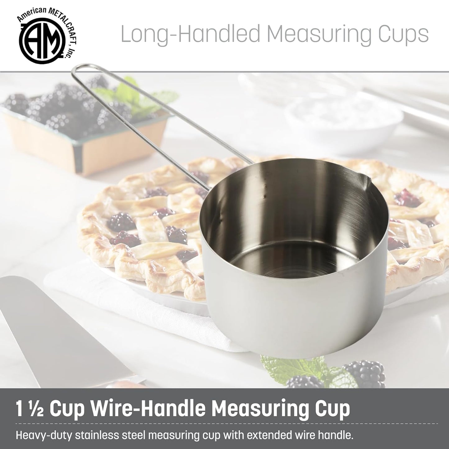 American METALCRAFT, Inc. American Metalcraft MCL125 Stainless Steel Measuring Cup, 1 1/4-Cup