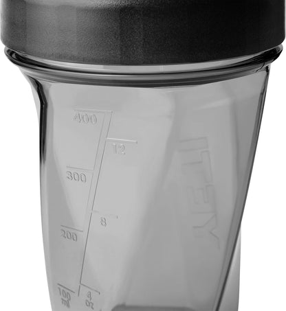 YETI Yonder Helimix Vortex Blender Shaker Bottle Holds up to 20oz | No Blending Ball or Whisk | USA Made | Portable Pre Workout Whey Protein Drink Shaker Cup | Dishwasher Safe, Clear