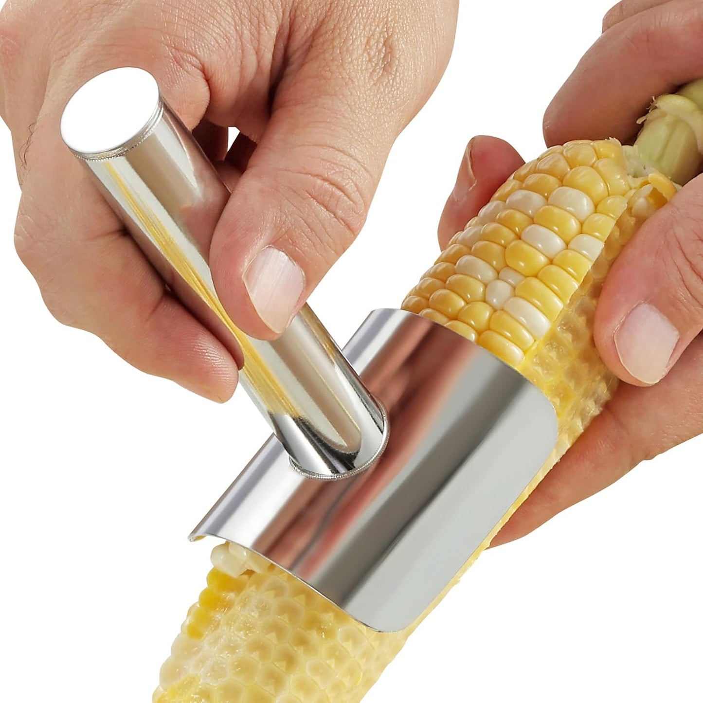 Corn Peeler Stainless steel Corn Cob Stripper Remover Corn Tool Corn Thresher from the Cob, Removes Corn Kernels From Corn Cobs In Seconds, Kitchen Gadget
