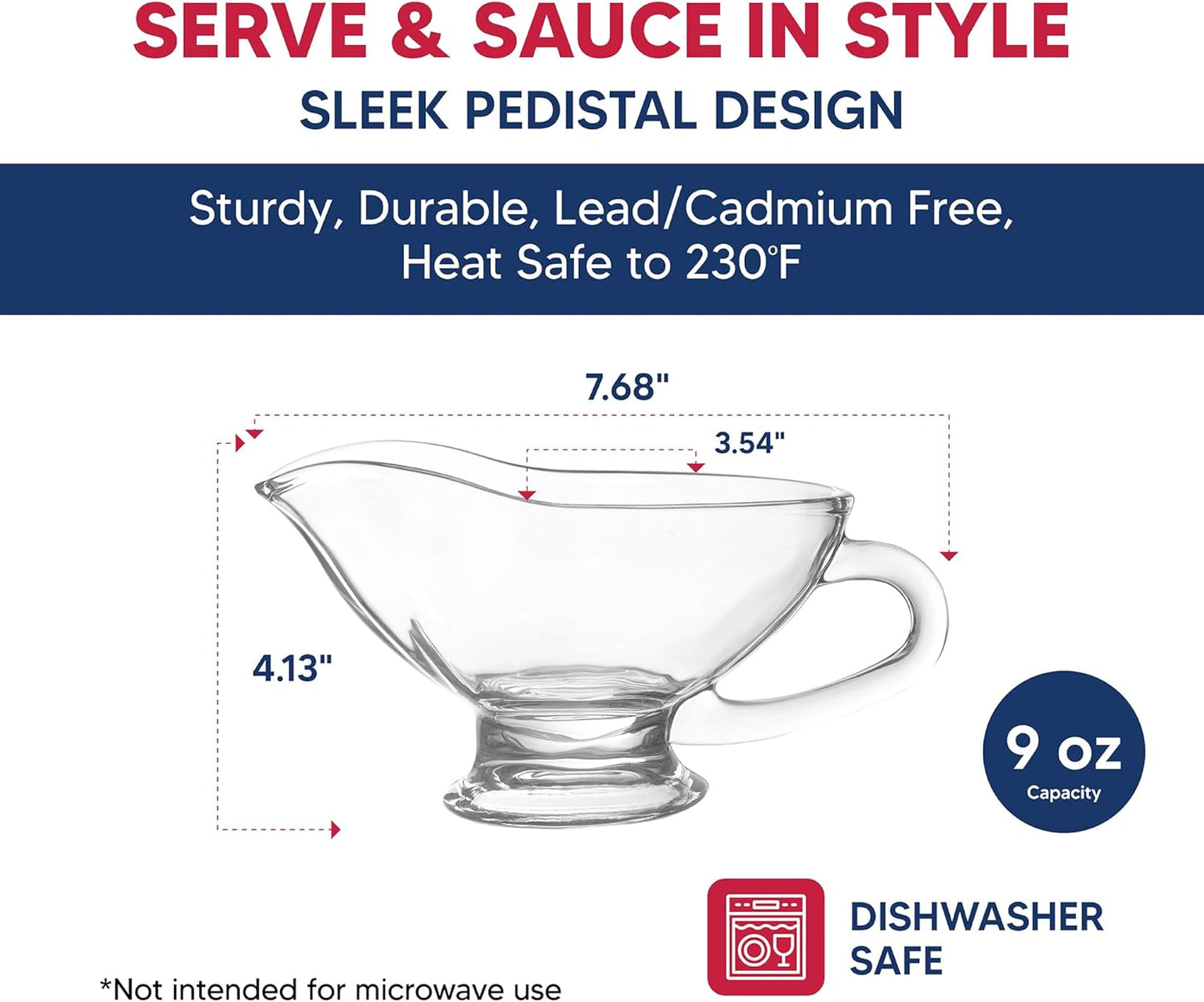 HIC Kitchen Roasting Fat Separator Gravy Strainer, Borosilicate Glass, 32-Ounces, For Stress-Free Holiday Meal Prep and Serving