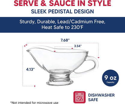HIC Kitchen Roasting Fat Separator Gravy Strainer, Borosilicate Glass, 32-Ounces, For Stress-Free Holiday Meal Prep and Serving