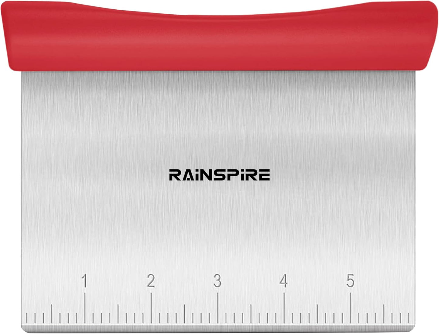 Upgraded 304 Stainless Steel Multi-Purpose Bench Scraper with Measurement Marks, Dishwasher Safe, Dough Cutter for Pizza, Bread and Cookie Dough Vegetable Chopper, Baking Supplies, Mint Green