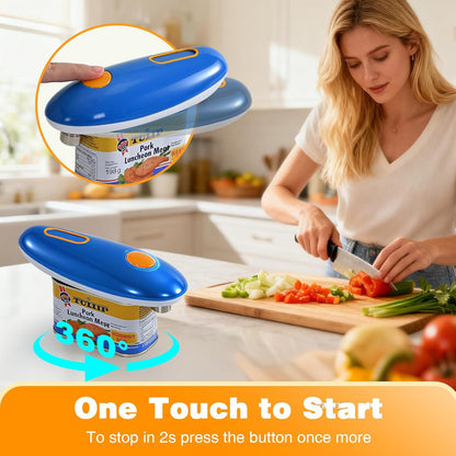 Electric Can Opener, Automatic Hands Free Operation, Smooth Edge, Battery Operated, Kitchen Gadget