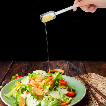 2PCS 1/2 Teaspoon Stainless Steel Single Measuring Spoon 2.5 ml Teaspoon Rectangular Individual Measuring Spoons (1/2Tsp | 2.5 ML | 2.5 cc | 1/2 Tablespoon)
