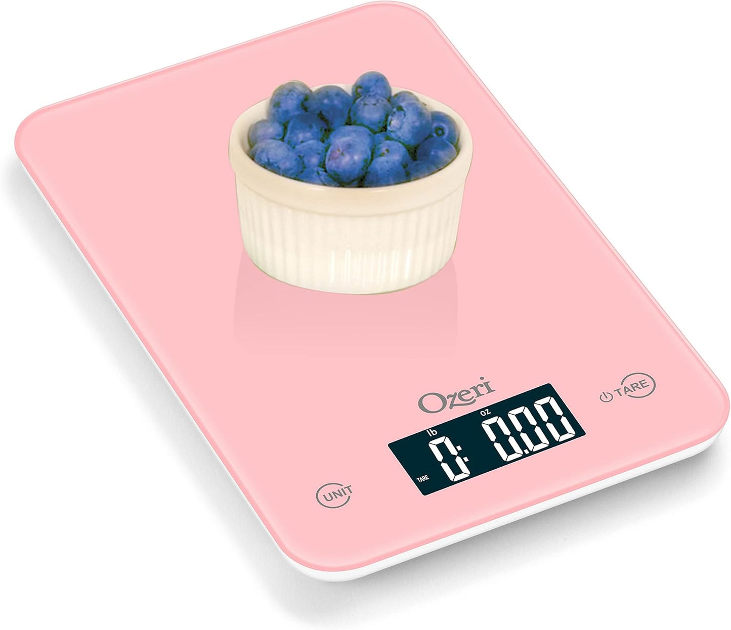 Ozeri Touch Professional Digital Kitchen Scale (12 lbs Edition), Tempered Glass in Elegant Black