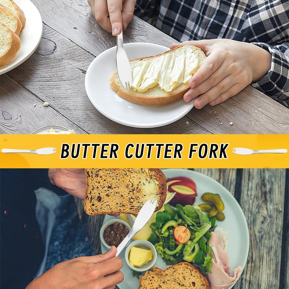 Stainless Steel Cheese Slicer, 16 Sharp Wires, Multipurpose Food Cutter, Butter Slicer, Cutter, Cheese, with 1pc Butter Cutter Fork