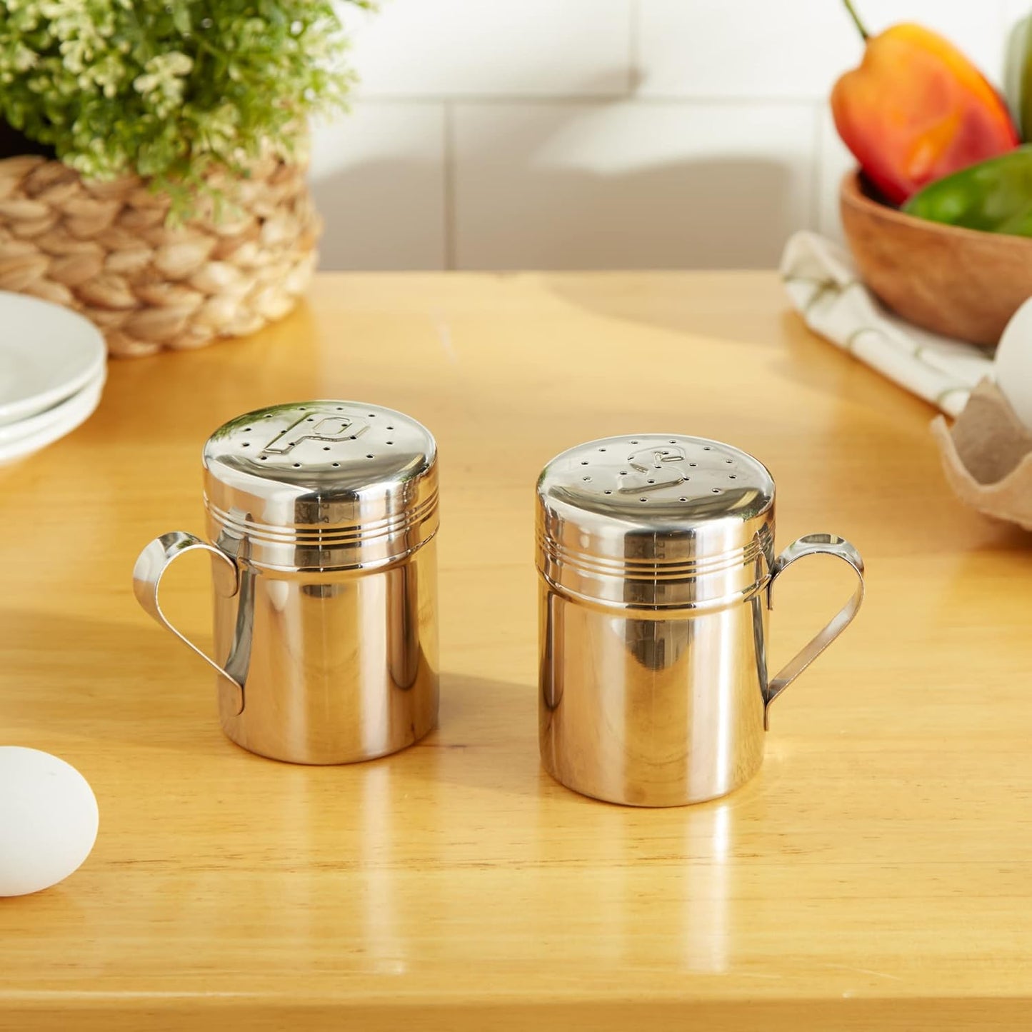 RSVP International Endurance Kitchen Shaker Collection Dishwasher Safe, All Purpose, 11 ounce, Stainless Steel