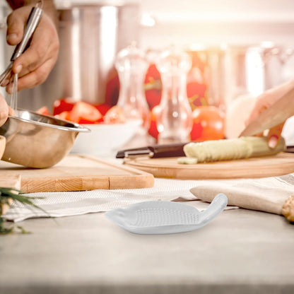 Kichvoe Ceramic Ginger Grater Plate 4.72 Inch Garlic Grinder Kitchen Tool for Shredding Ginger Garlic Vegetables Cheese Lightweight and Compact