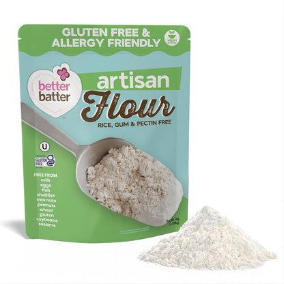 Better Batter Original Blend Multipurpose Gluten Free Flour 2.5lb – Certified GFCO, Vegan, Kosher, Non-GMO – Top 9 Allergen Free, Award Winning Cup-for-Cup Baking Alternative to Regular Wheat Flour