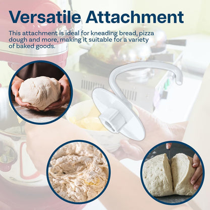 Mixer Attachments for KitchenAid 4.5–5 Quart Tilt-Head Stand Mixers – Compatible with Artisan & Classic – Beaters, Whisks, Dough Hooks & Attachment Sets by MMOBIEL (6-wire Whip, Stainless Steel)