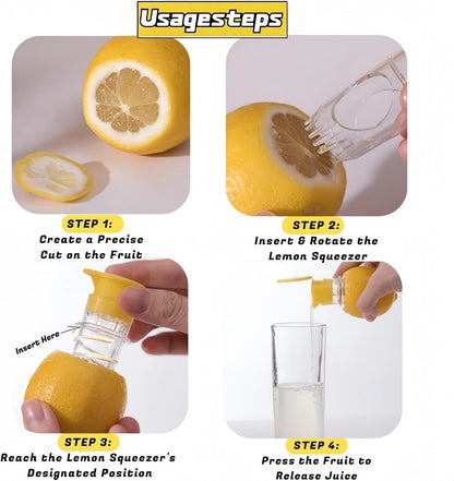 2-Pack Lemon Squeezer, Amazon Lemon Squeezer，4 Pairs Of Pe Disposable Gloves