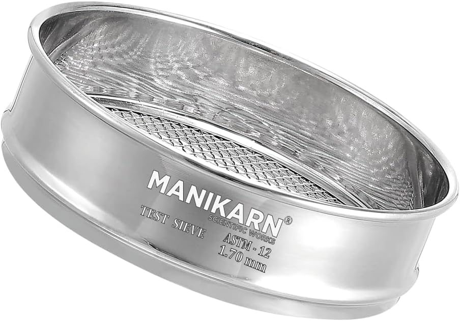 Lab Test Sieve 8 Inch, Stainless Steel 304, Mesh 8 (2360 Micron)