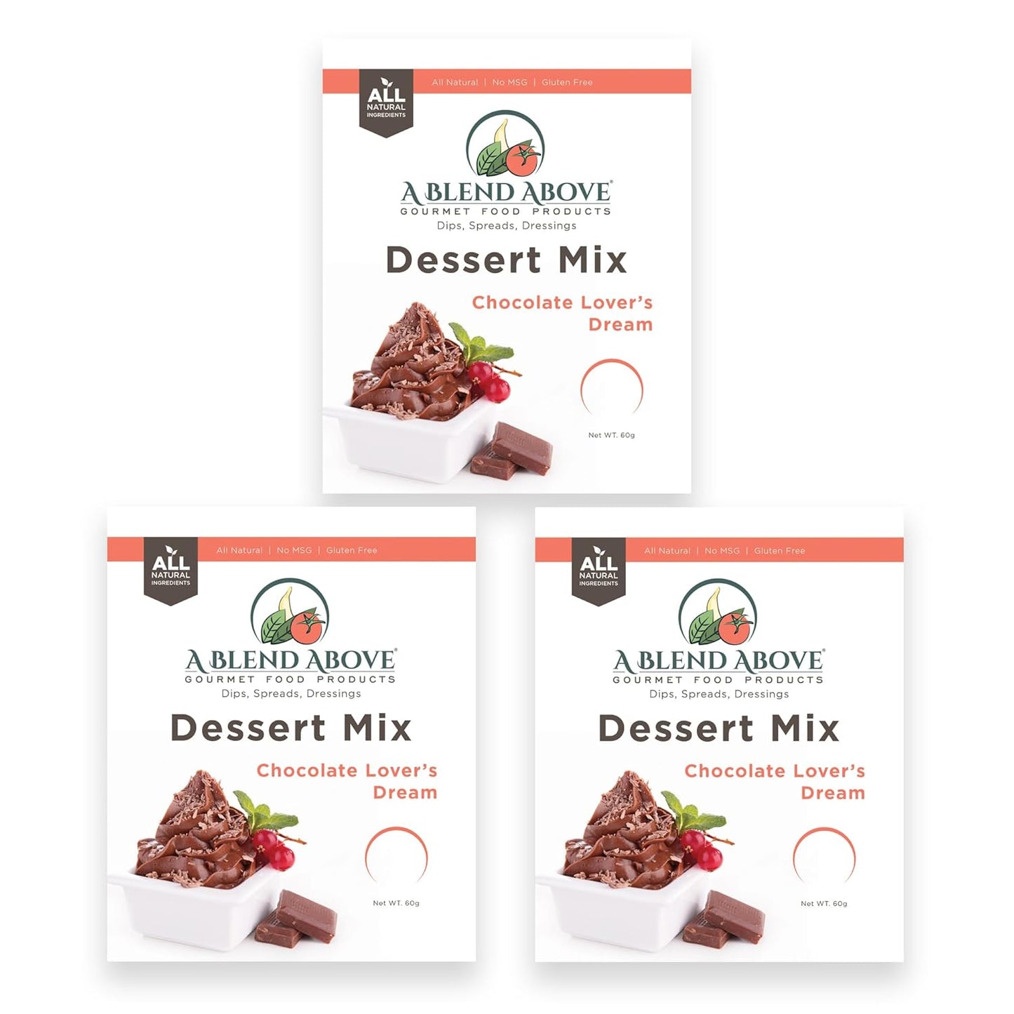 A Blend Above Banana Cream No-Bake Dessert Mix, 3 Pack, No-Bake Cheesecake, Fruit Dip, Dessert Mix, Bagel Topping, Frosting, Cheesecake Filling, Quick and Easy to Make, Makes 16 Ounces, Cream Cheese,