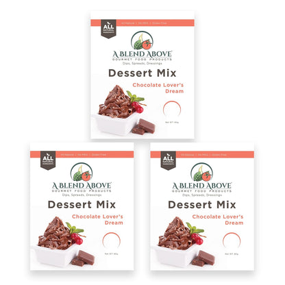 A Blend Above Banana Cream No-Bake Dessert Mix, 3 Pack, No-Bake Cheesecake, Fruit Dip, Dessert Mix, Bagel Topping, Frosting, Cheesecake Filling, Quick and Easy to Make, Makes 16 Ounces, Cream Cheese,