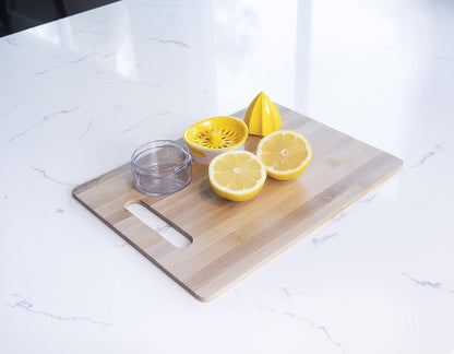 Joie Lemon and Lime Small Hand Juicer and Reamer, Built-In Measuring Cup, 1oz/30ml, Easy to Strain, Stores Leftover Juice, BPA-Free, Dishwasher Safe