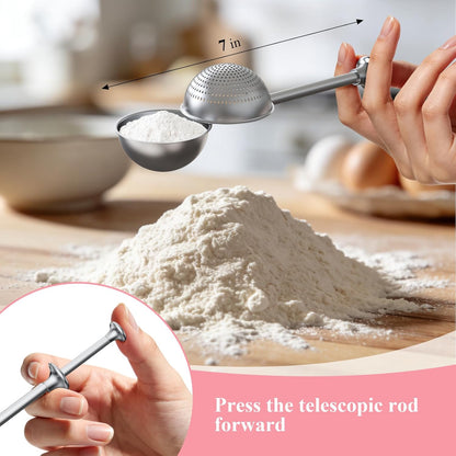 Biscuit Cutter Set, Dough Blender, Pastry Cutter, Biscuit Cutter, Dough Cutter,Pastry Cutter Set, Round Sifter,Baking Dough Tools for Cooking Cookies (3 Pcs/Set)