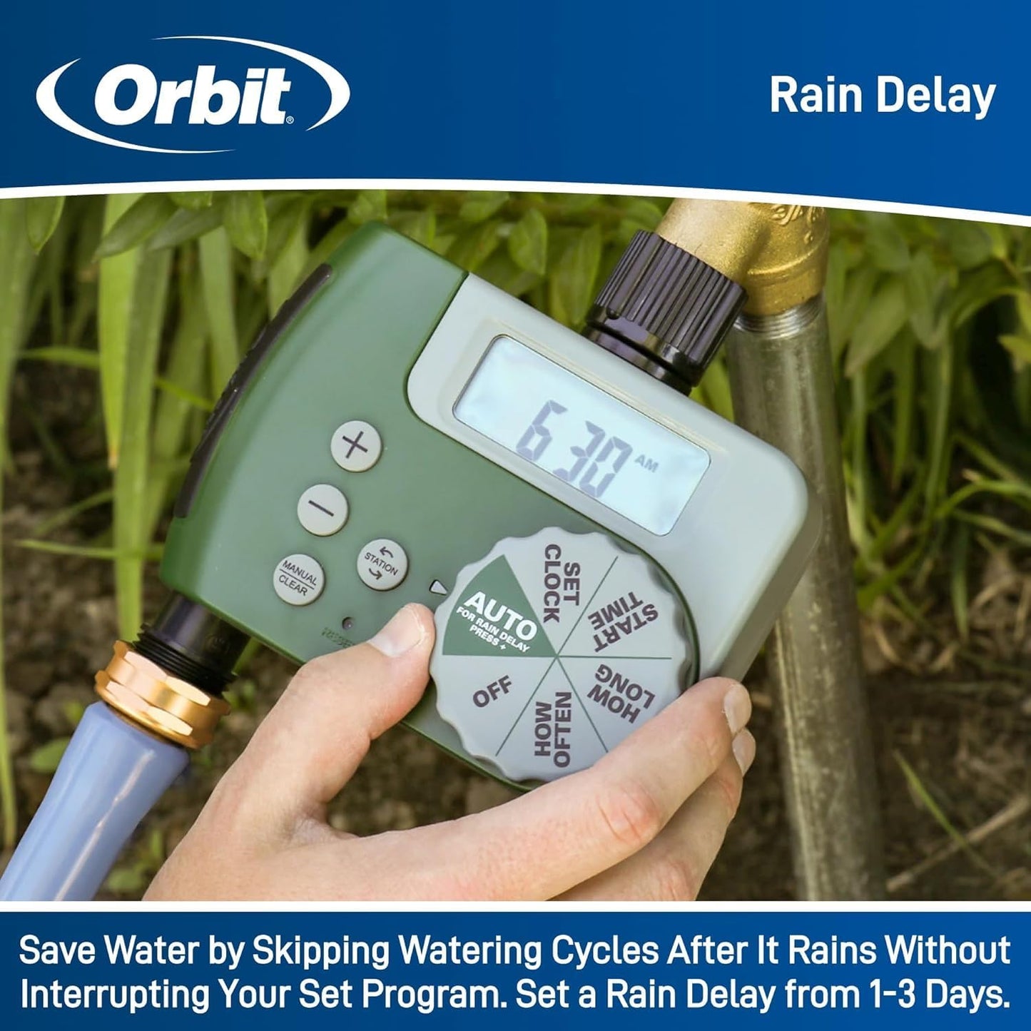 Orbit 62067 1-Outlet Programmable Digital Hose Watering Timer, 2-Pack