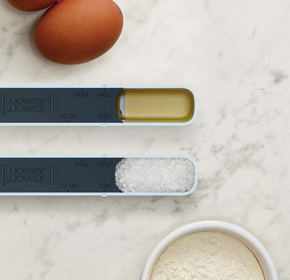 Joseph Joseph Measure-Up Adjustable Wet & Dry Measuring Spoon, Blue