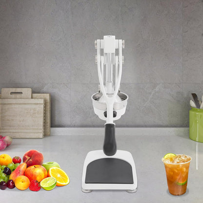 Commercial Grade Manual Juicer, Heavy Duty Stainless Steel Hand Press Juicer with Measuring Cup for Orange, Lemon, Pomegranate and Citrus Fruits, Easy to Clean and Use