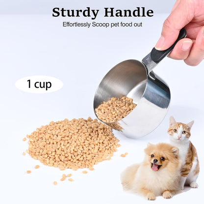 DOTINGHUX 1/3 Cup Magnetic Grips Stainless Steel Measuring Cup -1PCS
