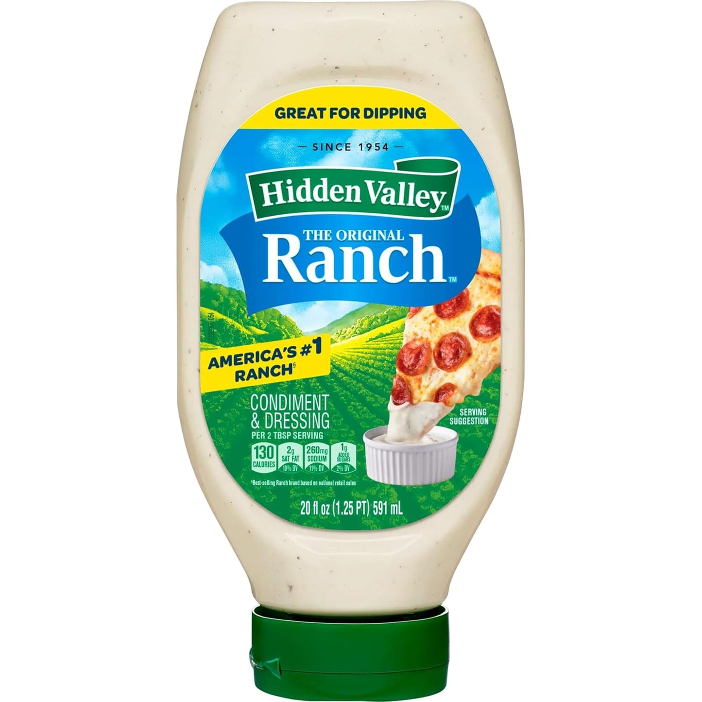 Hidden Valley Easy Squeeze Original Ranch Salad Dressing and Topping, 20 Ounce Bottle (Package May Vary)