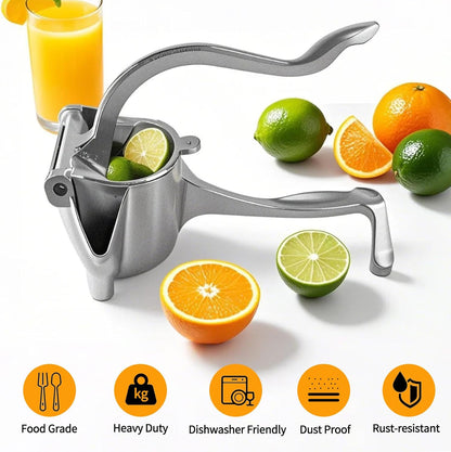 Hand Juicer Squeezer Aluminum Lemon Squeezer Citrus Juicer Hand Press Heavy Duty Manual Squeeze Extractor Tool for Pressing Pomegranates, Citrus, Oranges, and other Fruits