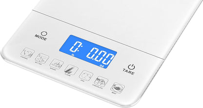 Ozeri Touch III Digital Kitchen Scale with Calorie Counter, 22 lbs (10 kg), Calla Green