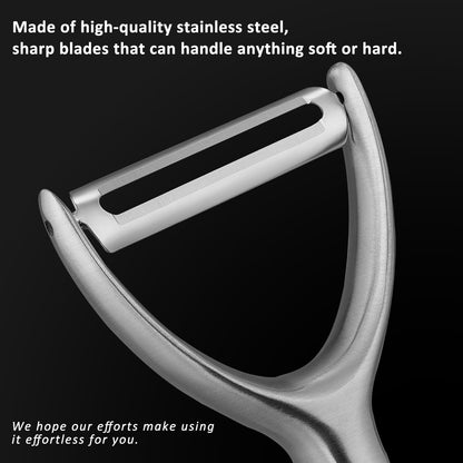 Serrated Blade Premium I Type 304 Stainless Steel Multifunctional Kitchen Peeler Real Wood Handle Ultra Sharp Blade Vegetable Potato Apple（Agarwood）