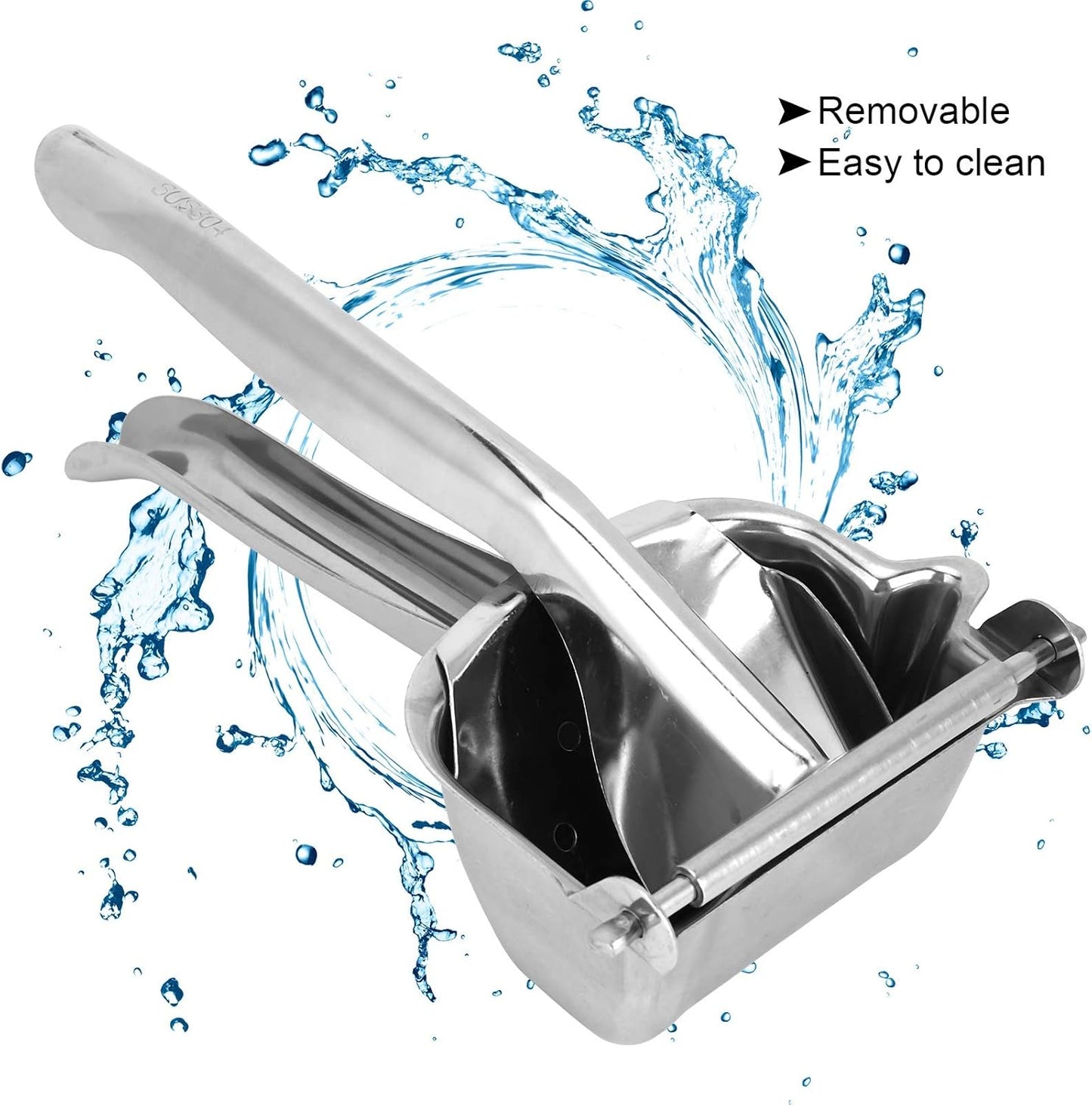 Manual Juicer, 304 Stainless Steel Lime Squeezer Tomato Press Manual Citrus Juicer with Comfortable Handle Kitchen Accessories Fresh Fruit Juice Extractor for Lemon Grape Fruit