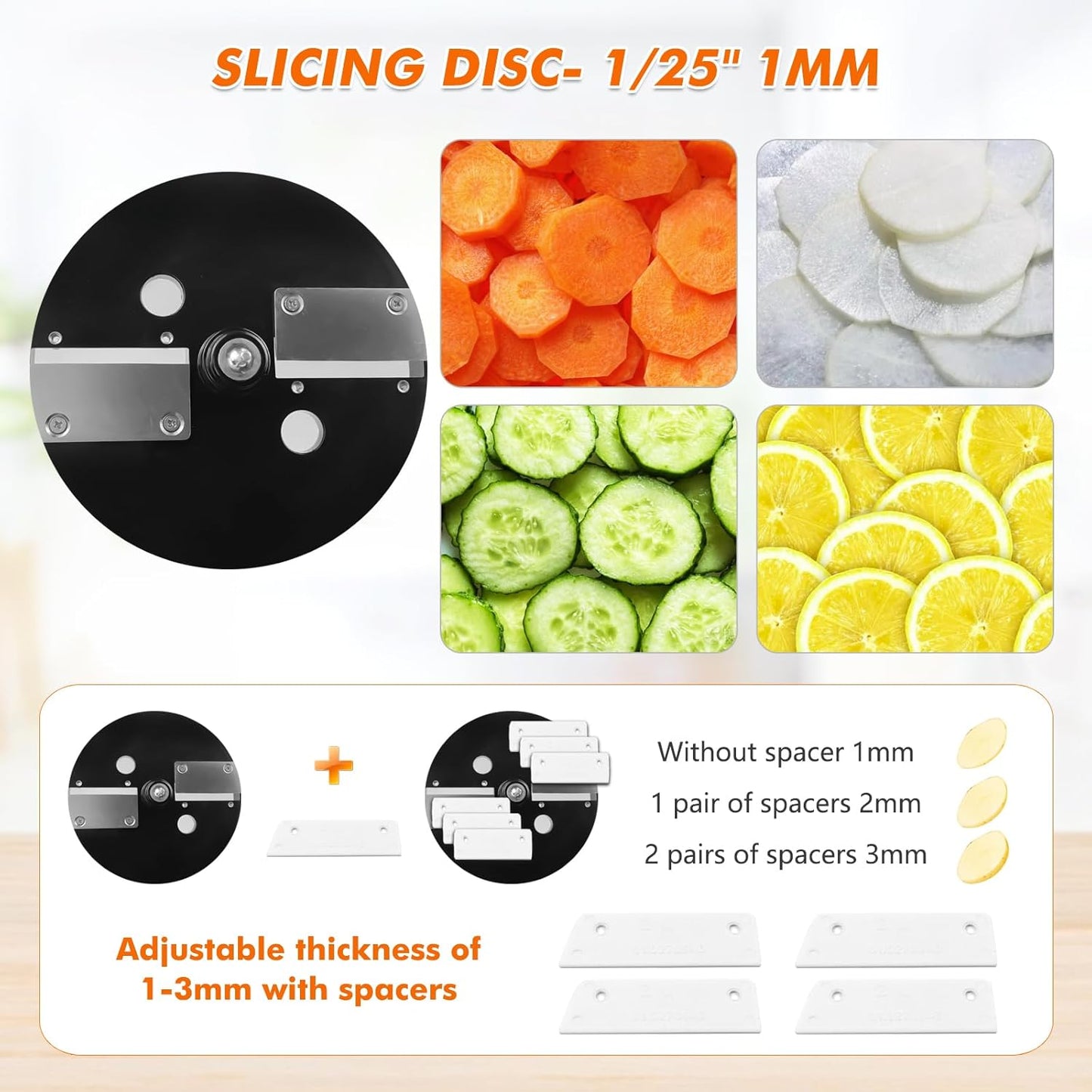 Anatole Electric Vegetable Dicer Commercial Food Processor Heavy Duty Veggie Fruits Chopper with 3 Stainless Steel Blades for Carrot Potato Onion 100W 110V