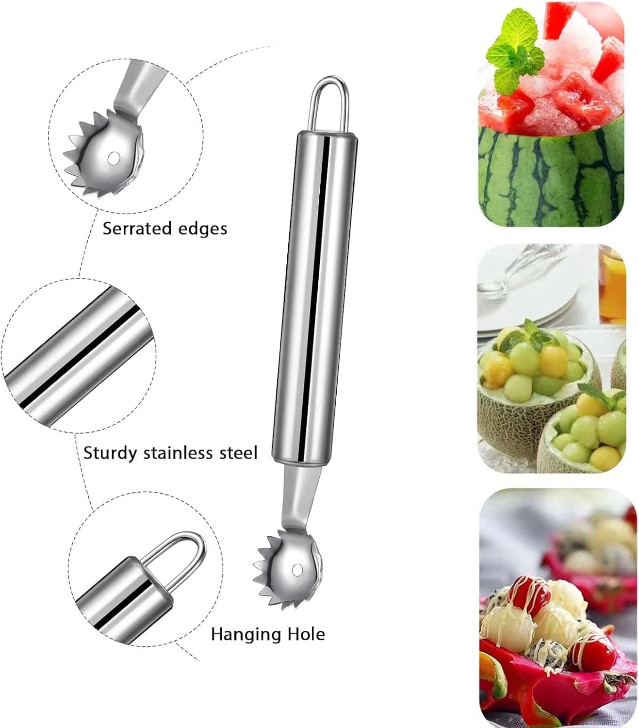 Strawberry Hullers Remover Multifunctional Pineapple Stem Corer Tool Tomato Pineapple Eye Corer Eye Peeler Kitchen Gadget Tool (Gray)