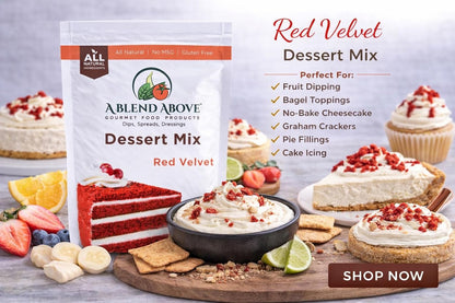 A Blend Above Banana Cream No-Bake Dessert Mix, 3 Pack, No-Bake Cheesecake, Fruit Dip, Dessert Mix, Bagel Topping, Frosting, Cheesecake Filling, Quick and Easy to Make, Makes 16 Ounces, Cream Cheese,