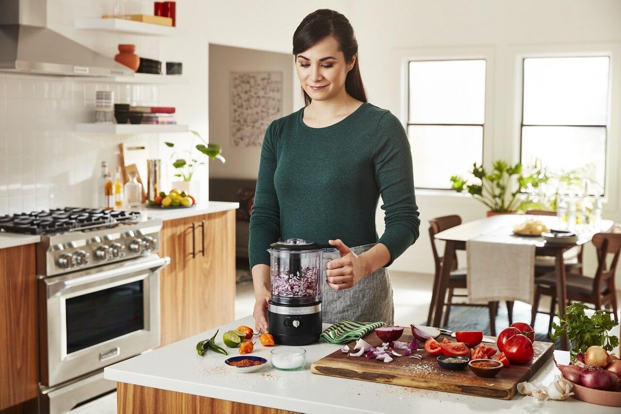KitchenAid 5 Cup Food Chopper KFC0516BM, Matte Black