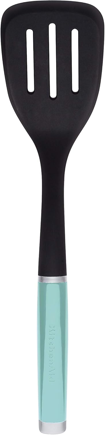 KitchenAid Classic Nylon Slotted Turner, 13.66-Inch, Black