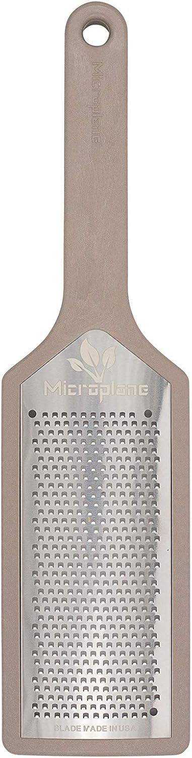 Microplane EcoGrate Series - Fine Cheese Grater with Peacock Blue Frame | USA-Made Blade