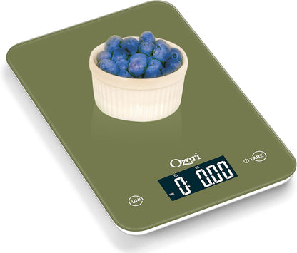 Ozeri Touch Professional Digital Kitchen Scale (12 lbs Edition), Tempered Glass in Elegant Black